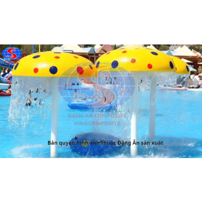 nấm phun nước hồ bơi đa sắc 