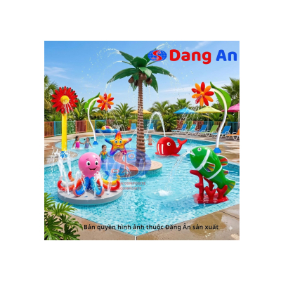 mô hình thiết bị phun nước mini - sân chơi nước trẻ em